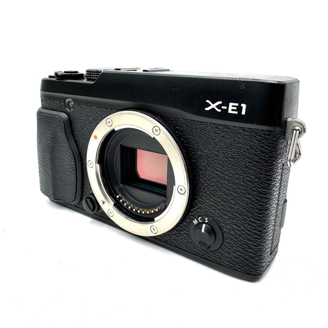 動作良好 FUJIFILM フジフィルムX-E1 ミラーレス 一眼 ブラック