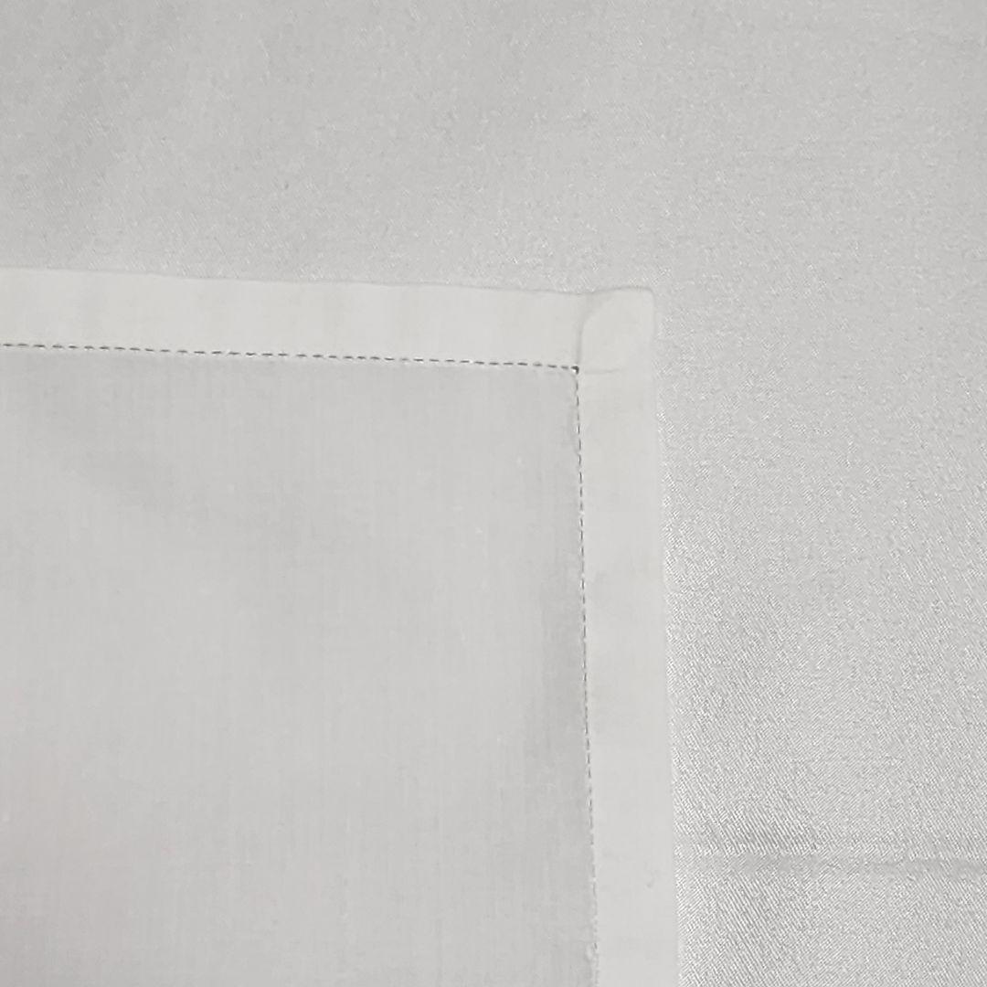 極美品 ★HERMES★ ハンカチ 刺繡 ステッチ Hモチーフ ホワイト 箱付き