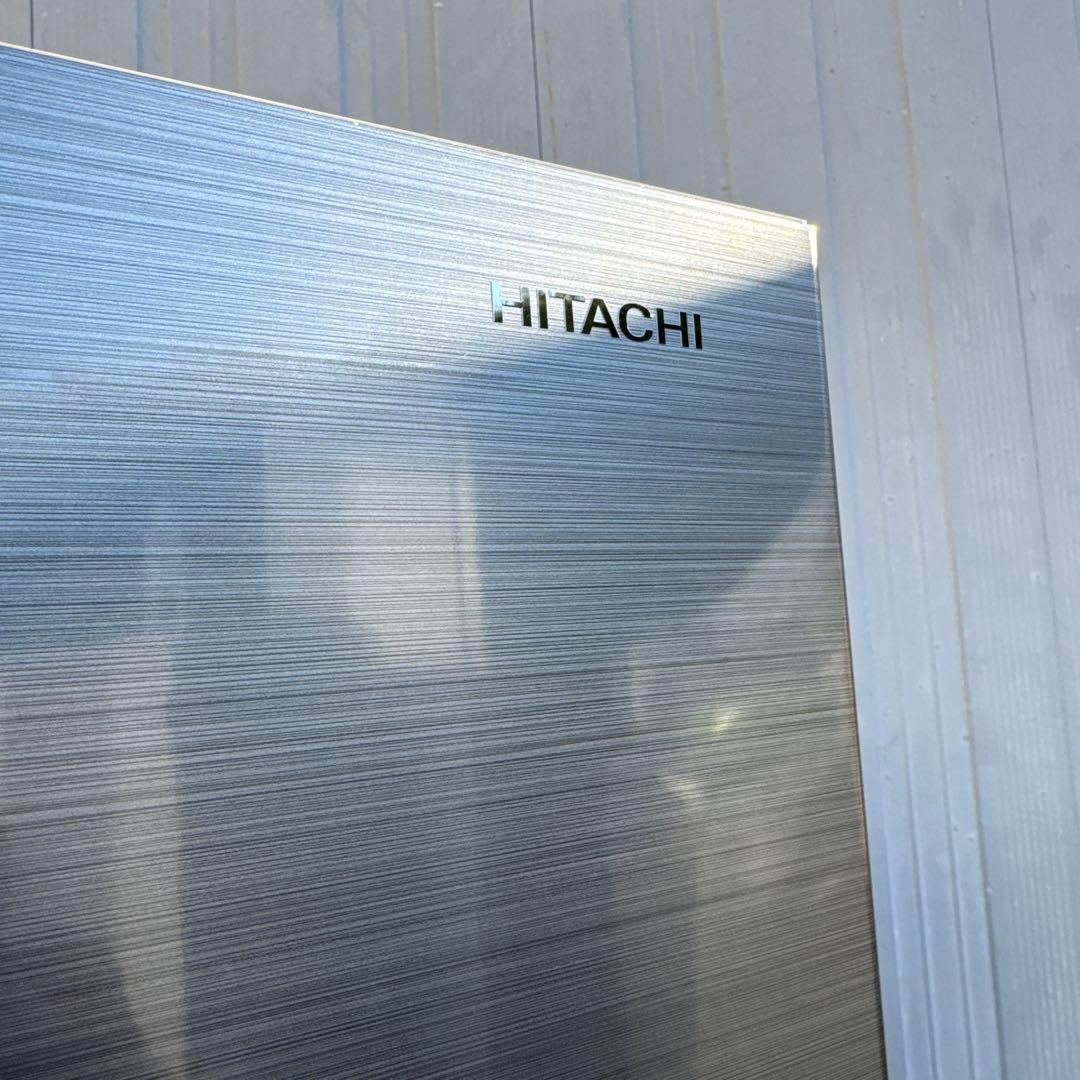 美品 HITACHI 2021年製 2ドア冷蔵庫 メタリックシルバー 154L
