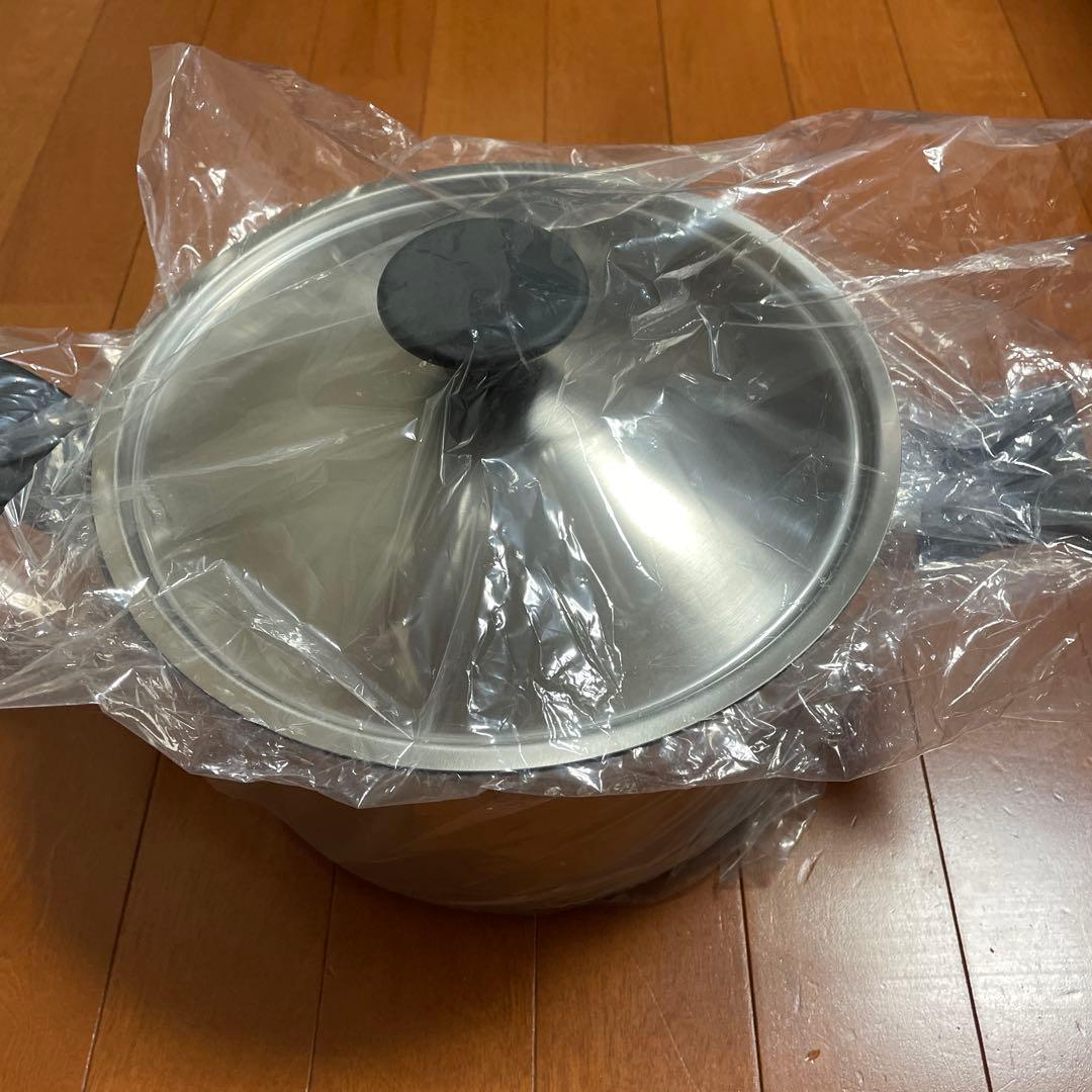 ウルシヤマ金属 両手鍋 24cmtrwー24w トロワディープポット