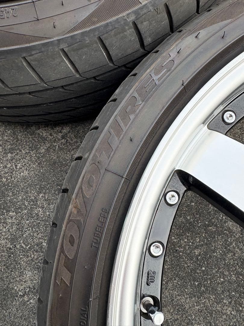 20インチ アルミホイールセット 245/35-20 245/25R20