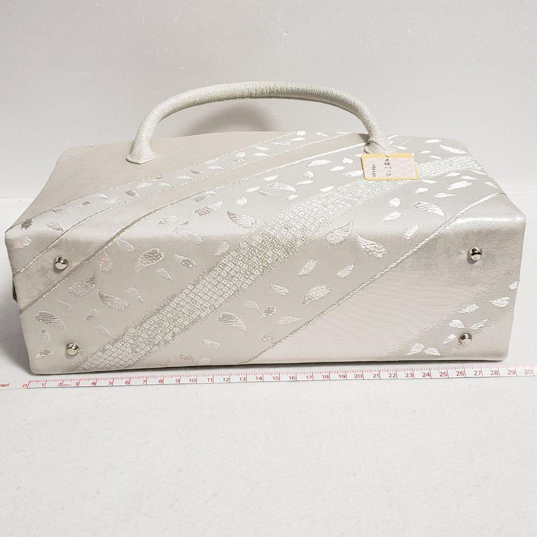 (9211)新品 利休バッグ 日本製 西陣織 帯地 和装用 あおりバッグ