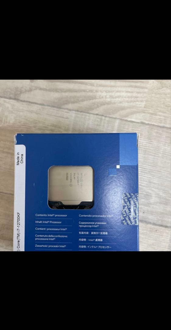 新品未開封　Intel Core i7-12700KF 第12世代