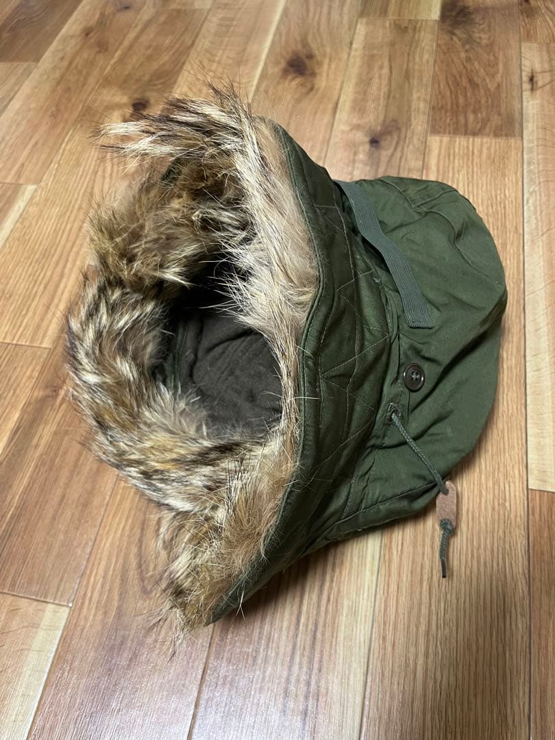 50s アメリカ軍 実物 M51 フード コヨーテファー ワイヤー付き 米軍