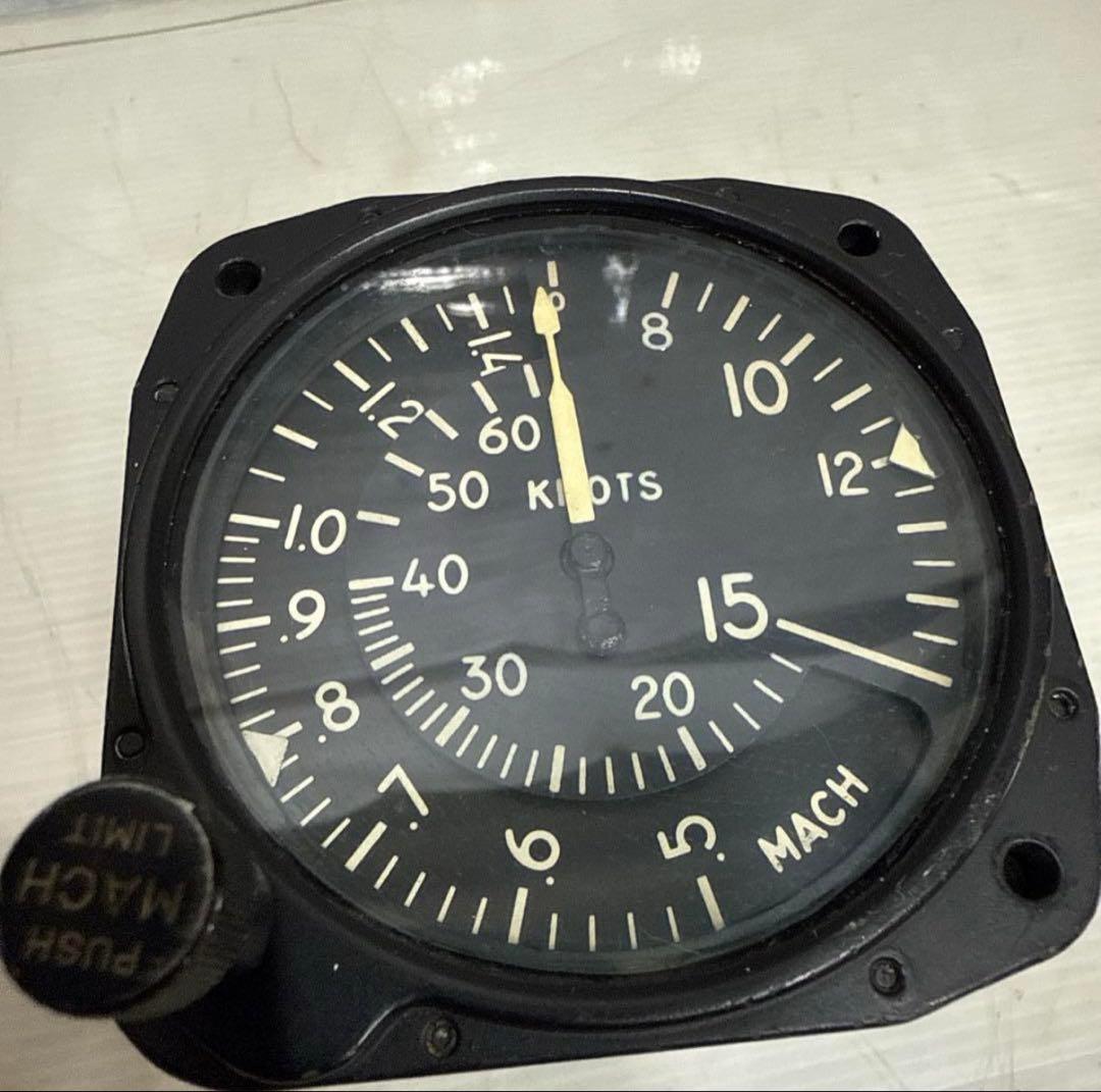 航空機 インジケーター エアスピード＆マッハ メーター 計器