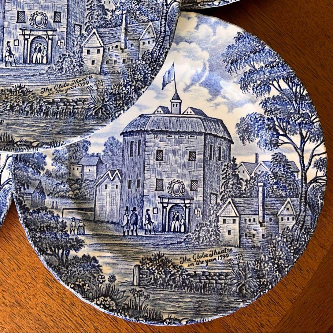 【英国ビンテージ】リッジウェイ★シェイクスピアカントリー★プレート5枚
