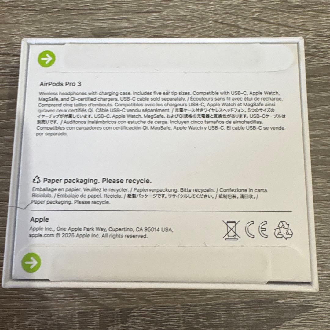 陽【新品・未開封】AirPods Pro 3 本体 USB-C対応