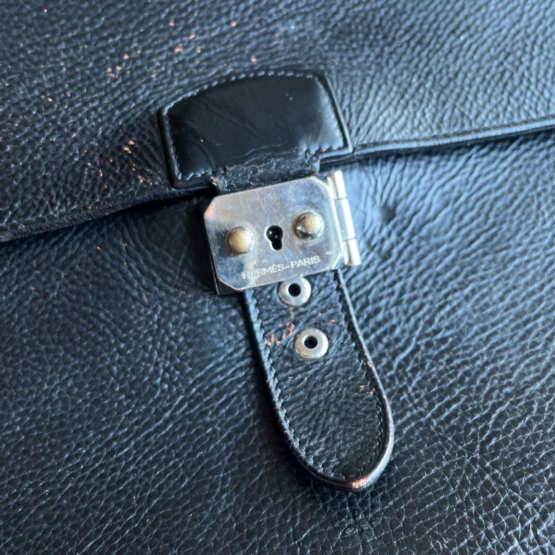 最終値下げ、HERMES サックアデペッシュ ビジネスバッグ