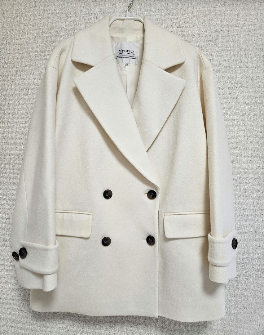 マイストラーダ　Pコート　白　Sサイズ