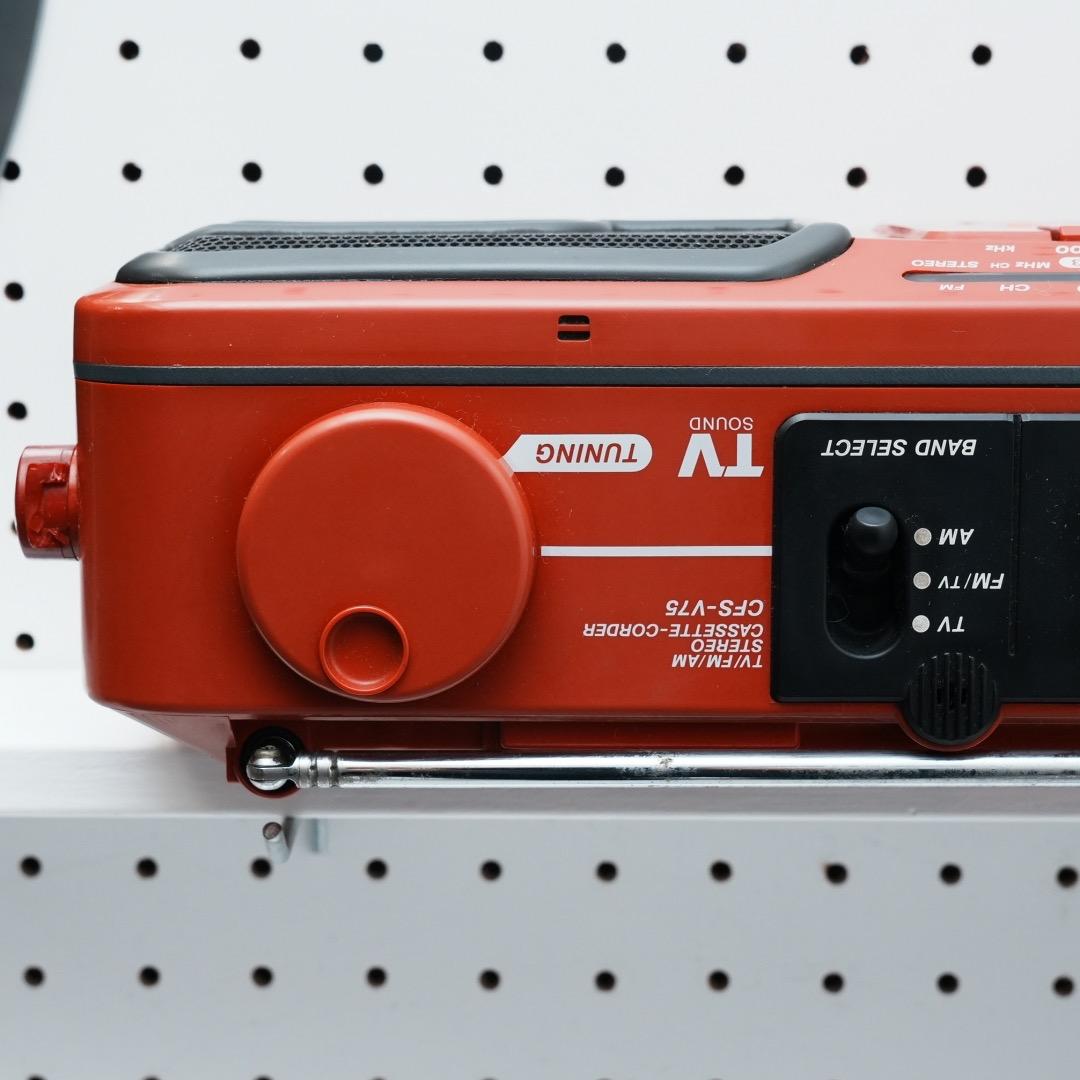 激レア SONYSPORTS CFS-V75 ラジカセ 可動品 カセット 80s