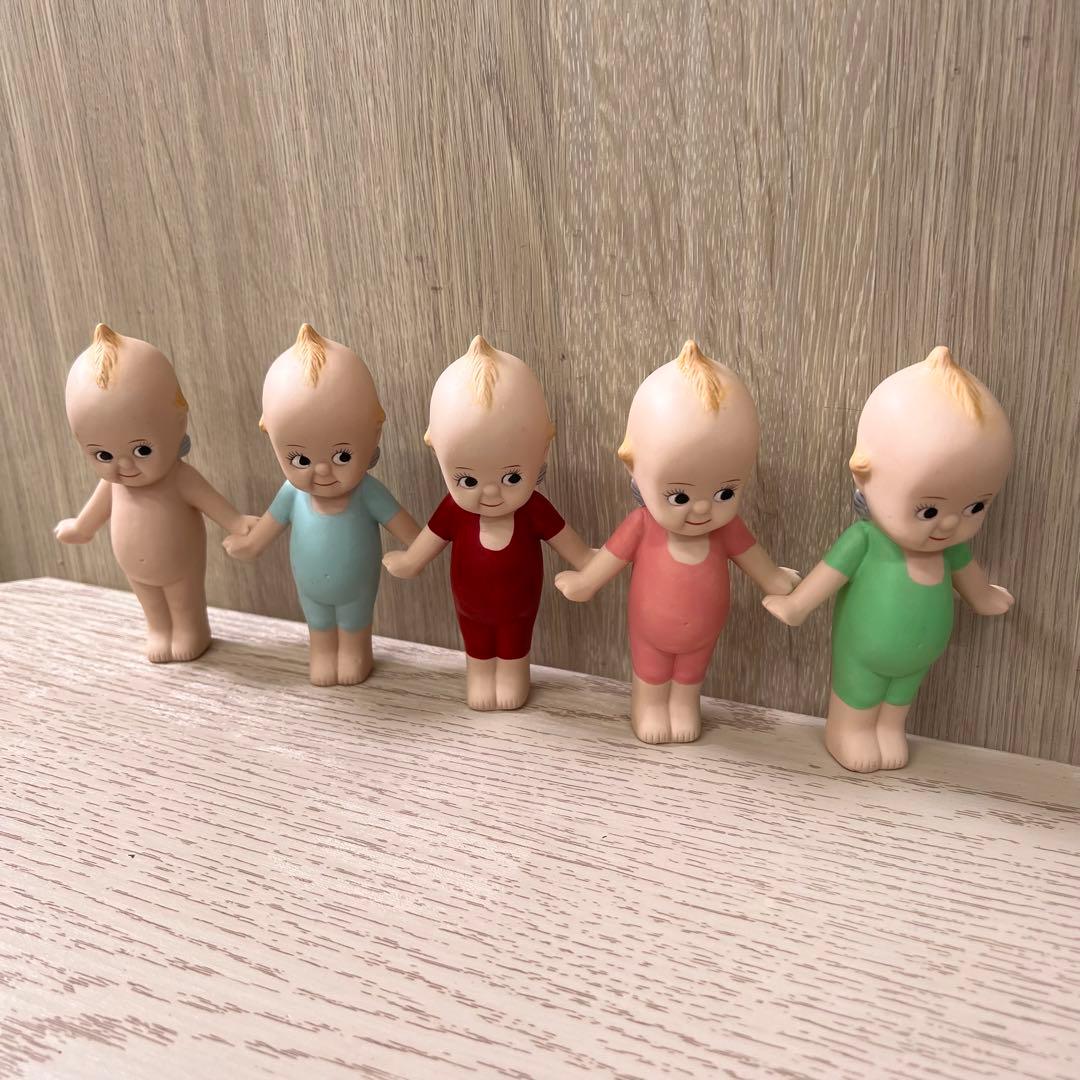 キューピー　置物　陶器　アンティーク　5つセット