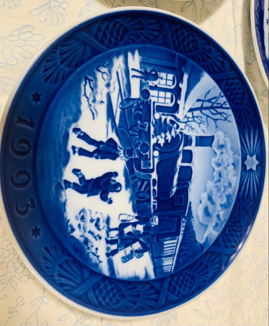 【未使用品】ロイヤルコペンハーゲン　クリスマスプレート　5枚セット