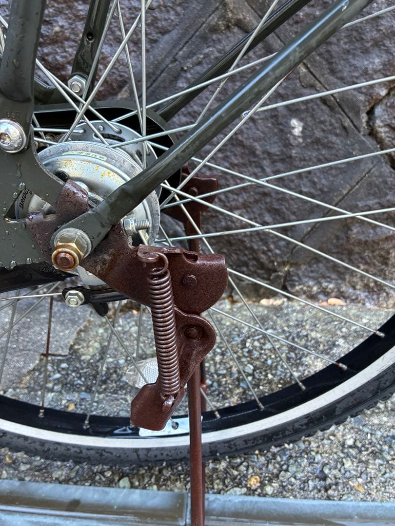 STEPCRUZ自転車 シティサイクル オリーブグリーン　直接引き取り