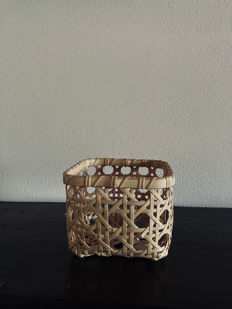 別府竹細工 八つ目編みのバスケット