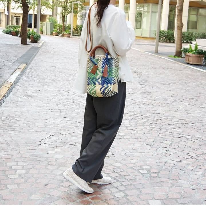 【極美品】woven メルカドバッグ 2way ショルダートートバッグ