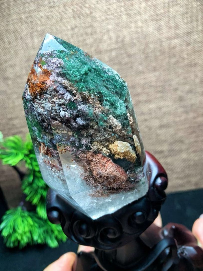 ⭐︎【極上品】天然 ガーデン クォーツ 置物 240g