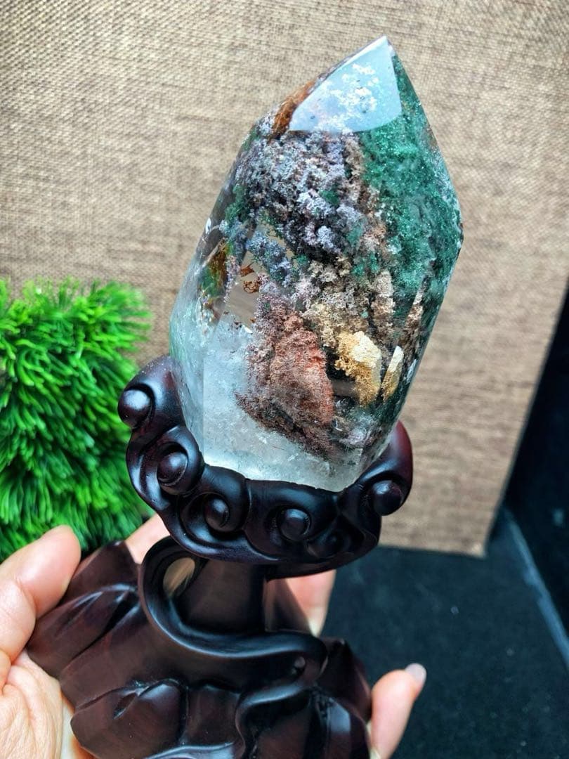 ⭐︎【極上品】天然 ガーデン クォーツ 置物 240g