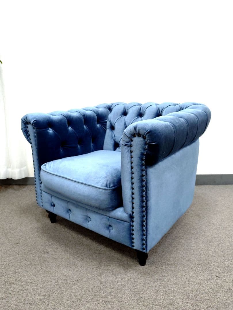 VINCENT ヴィンセント チェスターフィールド 1人掛けソファー