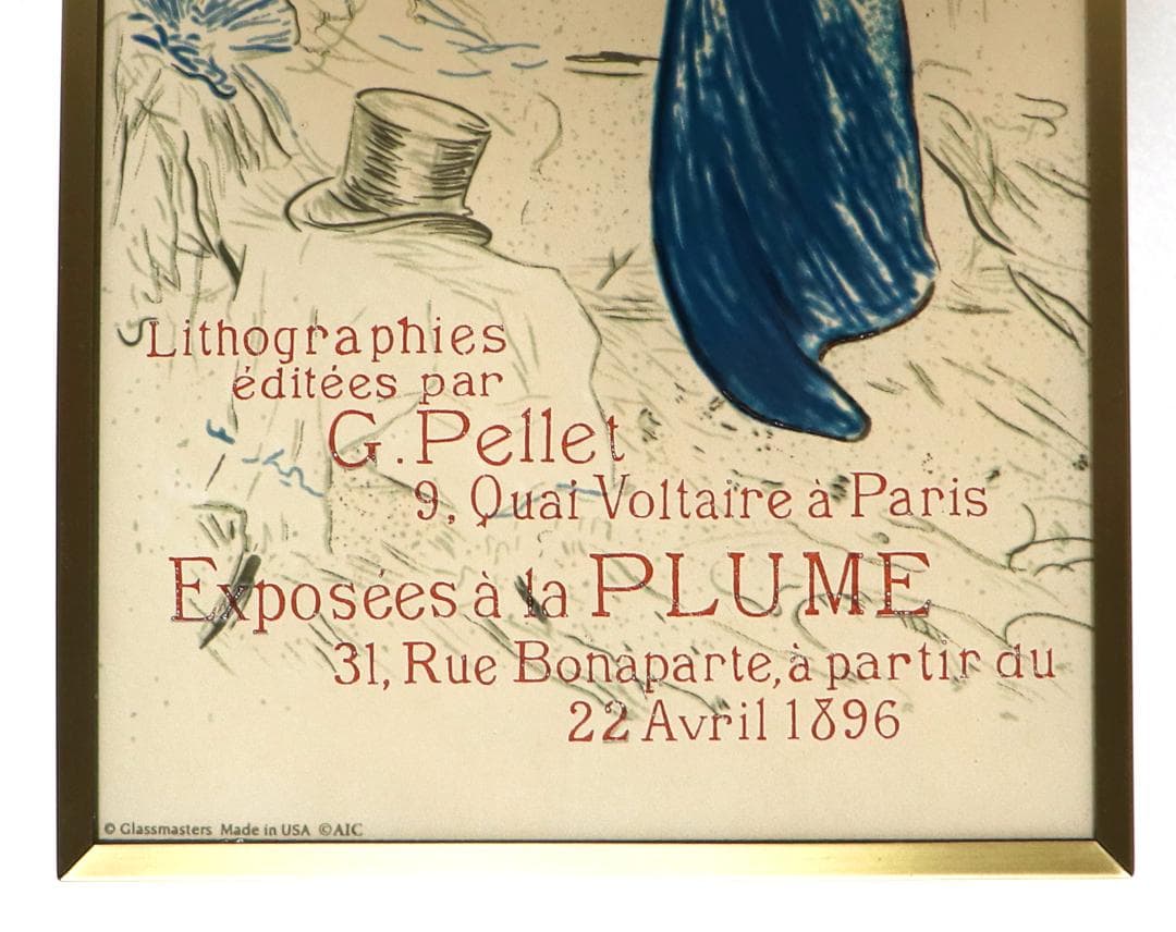 ロートレック ヴィンテージ ステンドグラス ELLES 彼女たち 宣伝ポスター