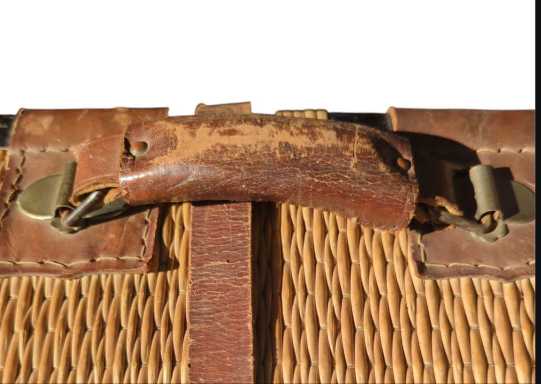 戦前 古民具 【 行李 柳行李トランク 鞄 】 明治 大正 昭和 レトロ