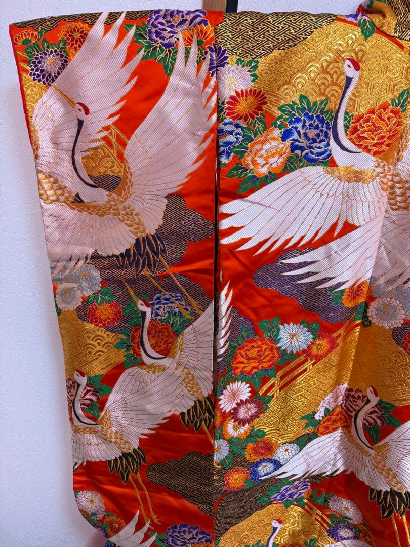 色打掛　赤色　豪華絢爛