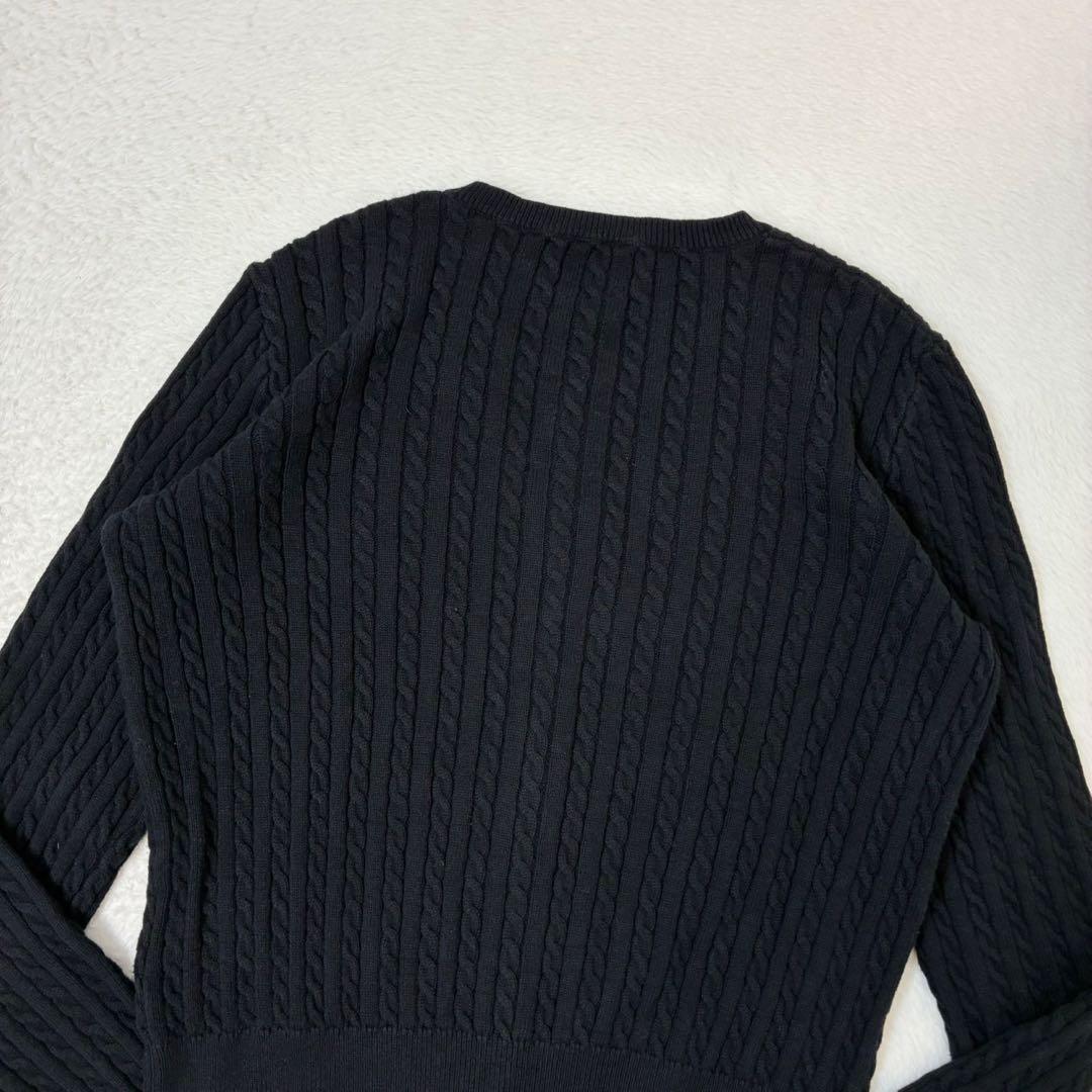 ポロラルフローレン　カーディガン　ブラック　ポニー刺繍　レディースSサイズ相当