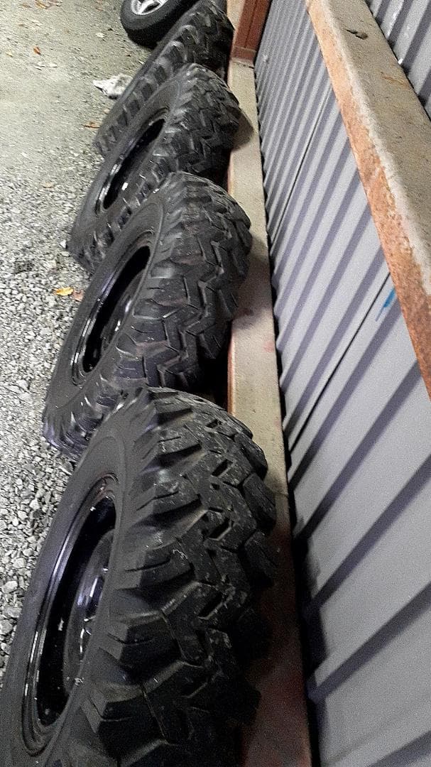 希少　鉄チン　リングホイール　ゲタタイヤ付き　ランドクルーザー70