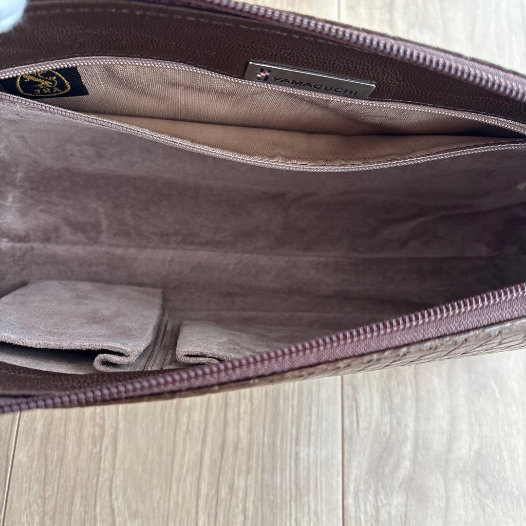 【新品未使用】YAMAGUCHI クロコダイル ショルダーバッグ JRA認定