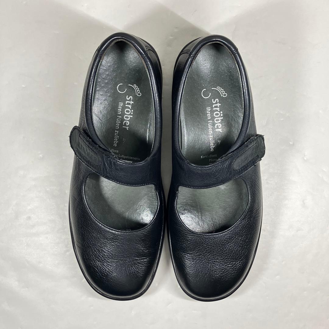 【美品】strober ストロバー 23.5 本革 メリージェーン コンフォート