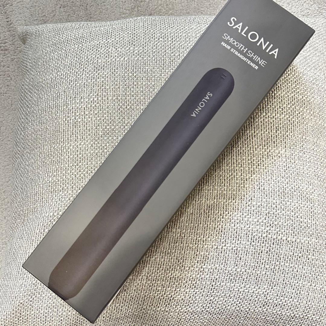 SALONIA スムースシャイン ストレートアイロン 24mm ブラック