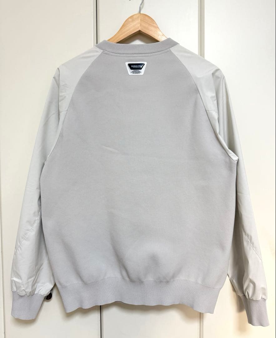 マーク＆ロナ トップス コンビネーションプルオーバー ライトグレー