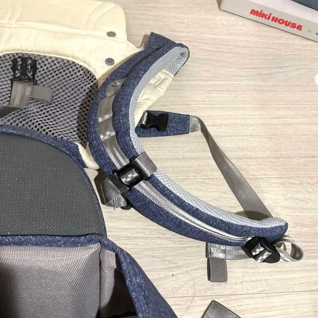 【超美品】ミキハウス×ポグネー ベビーキャリア　ヒップシート 抱っこ紐　コラボ