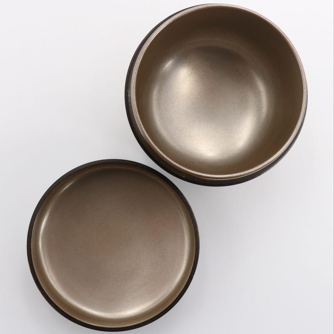 鈴木光入作 扇舟蒔絵 大棗 内銀溜 茶道具 共箱　DB788　N2