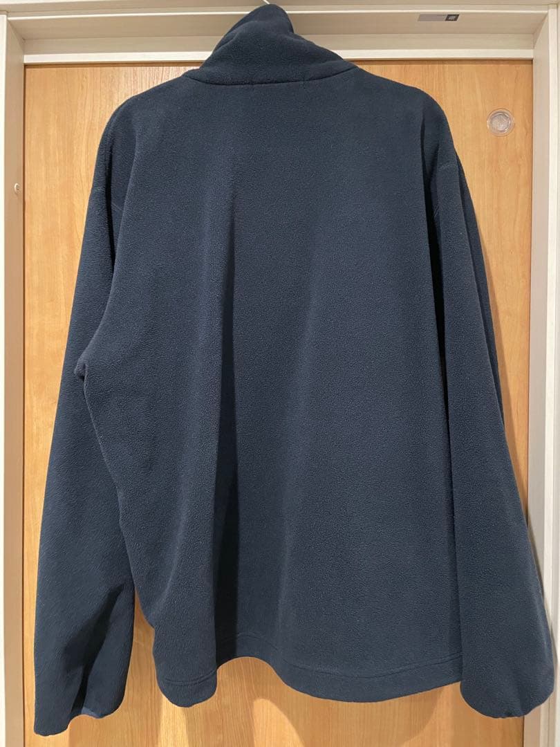 etretokyo ドロストヘムエコフリースハーフジッププルオーバー　NAVY