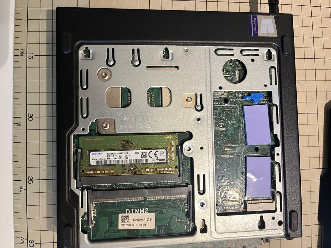 ミニPC ThinkCenter Tiny M720q 10T8 Core i5 9600