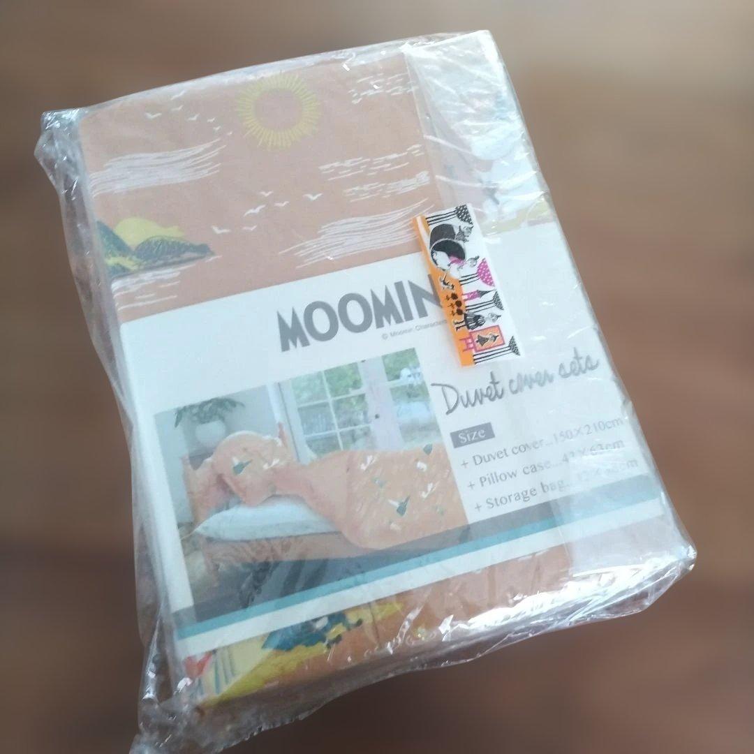 MOOMIN 掛け布団カバーセット　シングル　枕カバー　バック　2セット