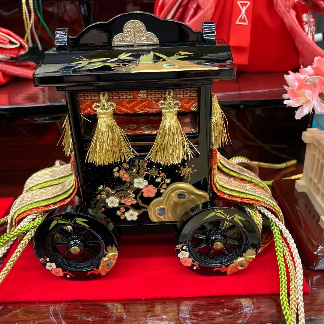 お値下げしました。本仕立て3段五人雛飾り