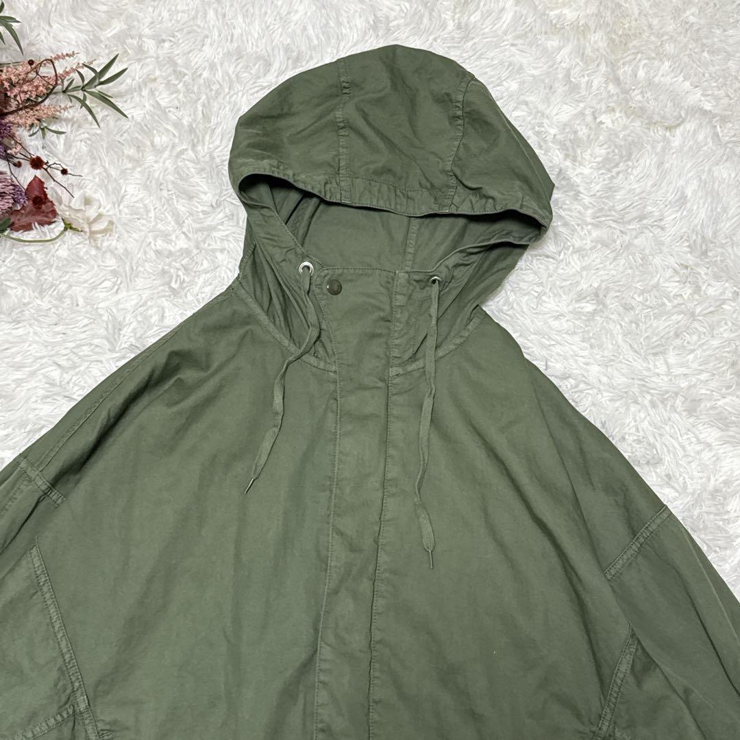 mercibeaucoup, ドルマンスリーブ　アウター　ジャンパー　カーキ