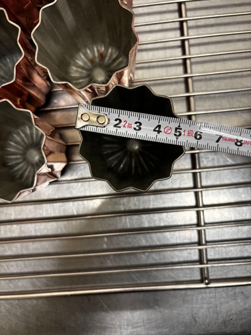 カヌレ型 銅　10個　【D】