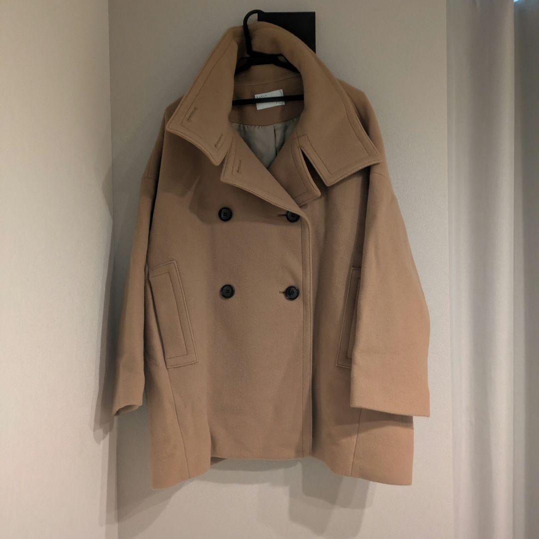 24AW★スタンドカラーオーバーコート★キャメル
