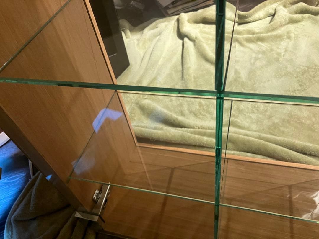 【引き取り限定】 ウッド×ガラス製ディスプレイ　ショーケース 店舗用