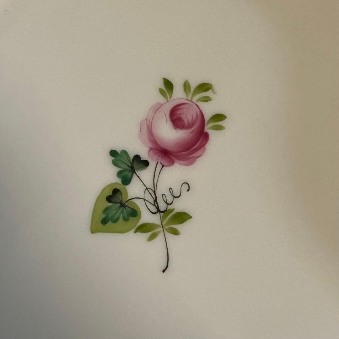 【美品】ヘレンド ウィーンの薔薇 トライアングルディッシュ 24.5cm