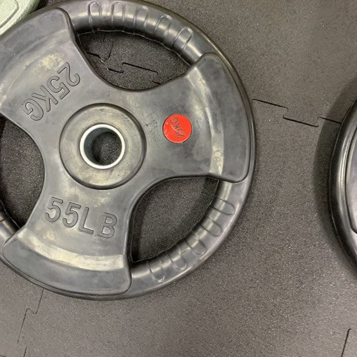 3グリップラバープレート  25kg 4枚