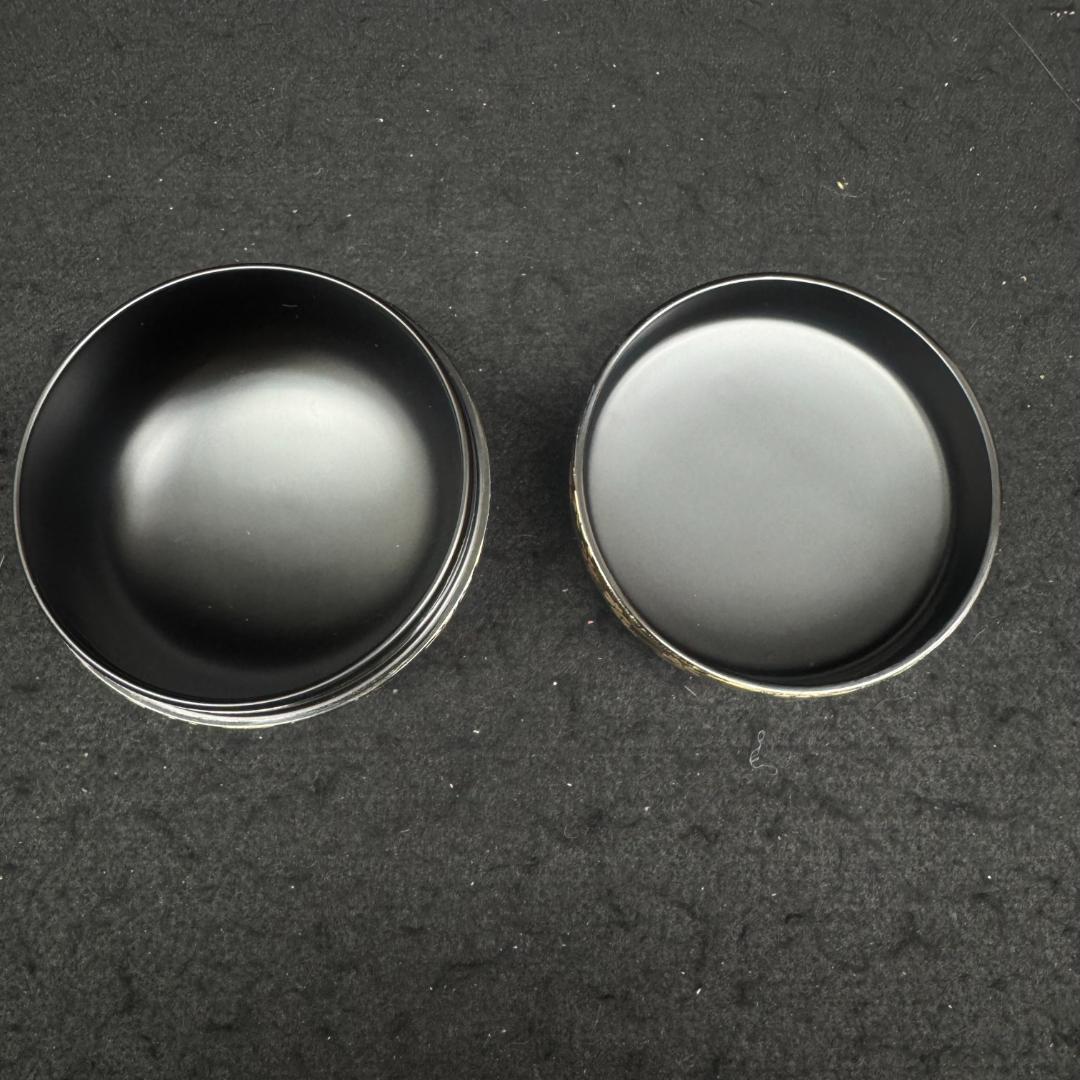 未使用　棗　なつめ　中村湖彩作　夜桜蒔絵 　　二重共箱　共布あり