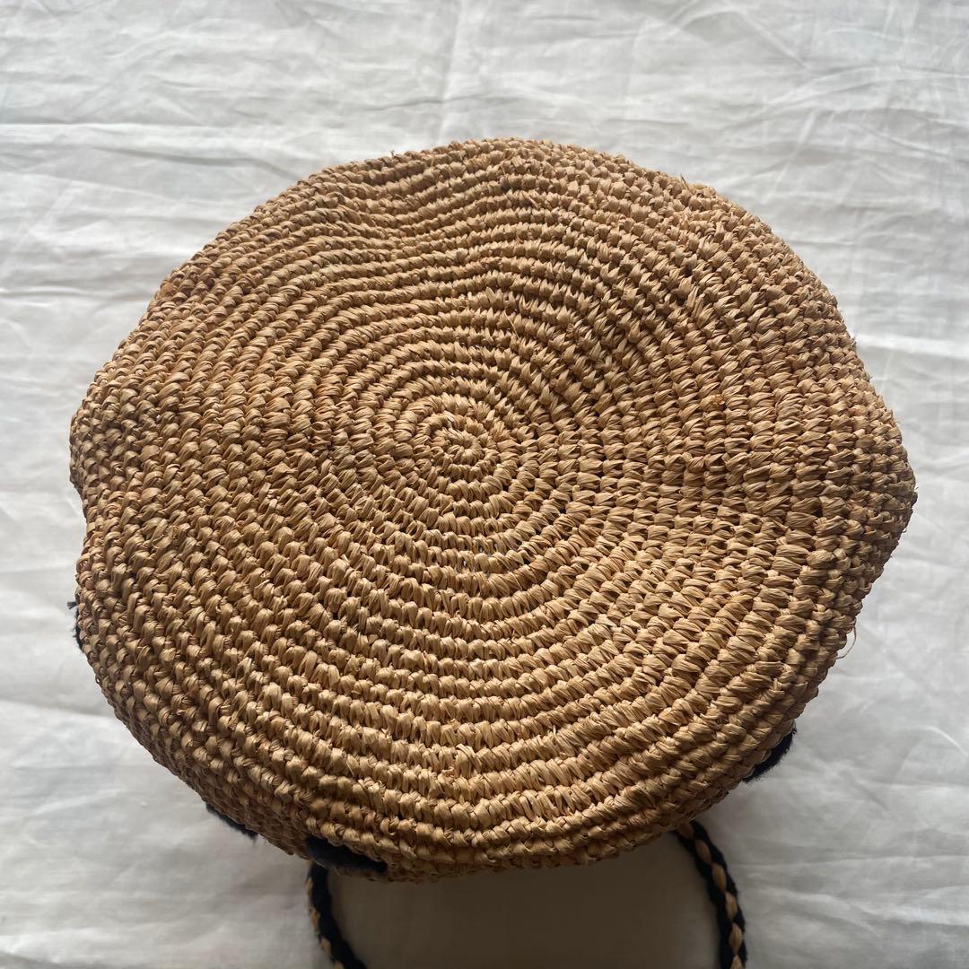 noro ノロ ラフィア ドット カゴバッグ