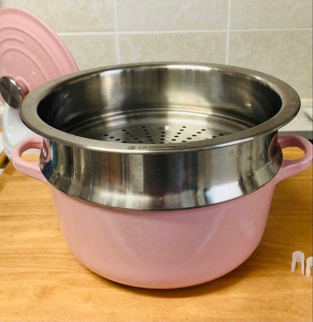 【値下げしました❣️】Le Creuset 両手鍋 20cm➕スチーマー