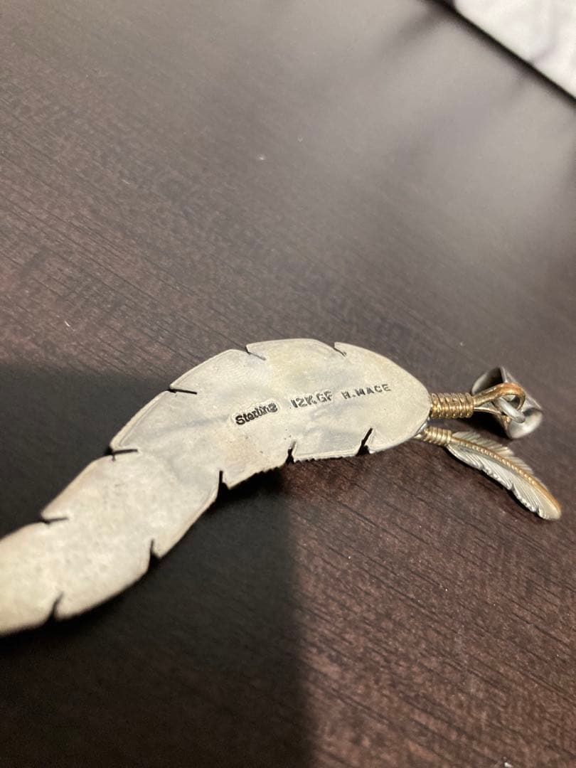 H.MACE STERLING ハーヴィーメイス ダブルフェザー ペンダント