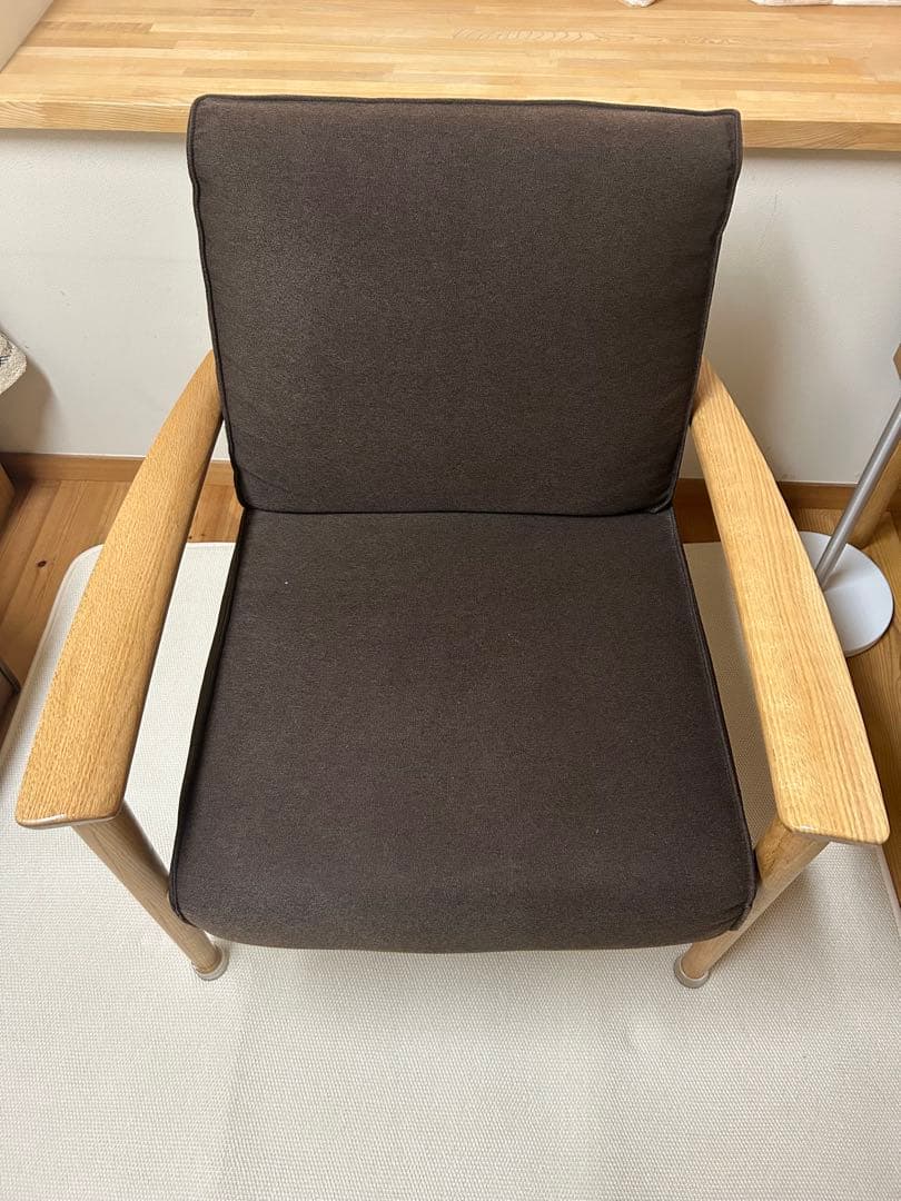 限定値下げ　大塚家具　アームチェア　シネマN3 幅73cm レッドオーク材