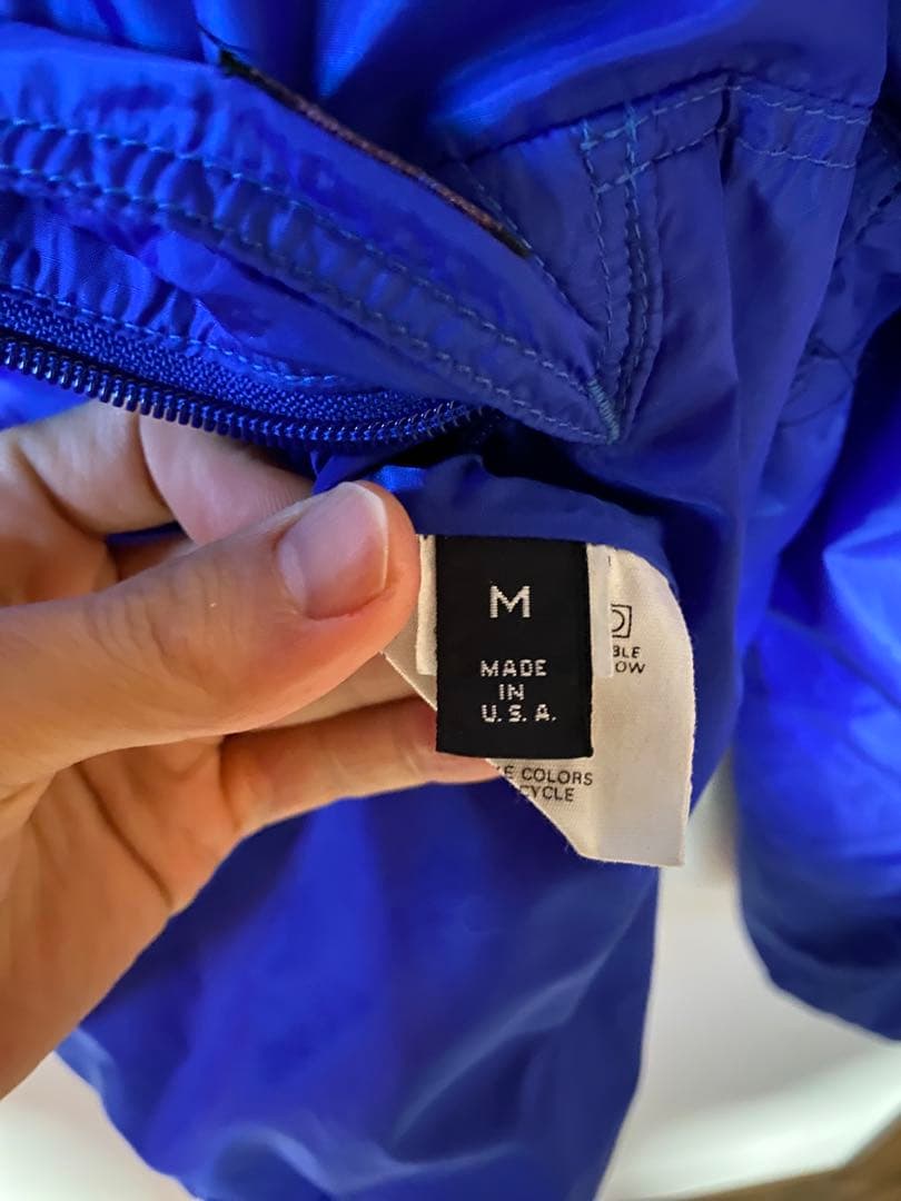 【USA製】90s パタゴニア グリセード M リバーシブル ティファニーブルー
