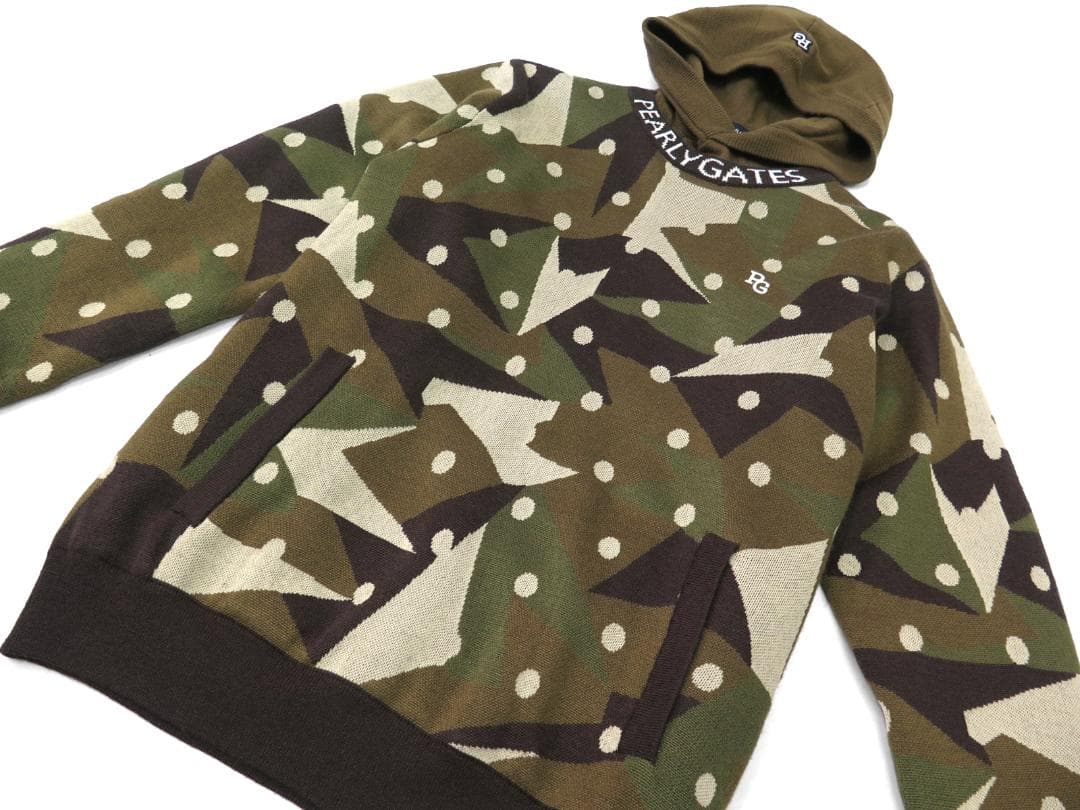 新品●パーリーゲイツ●インナーニット付き　カシミヤタッチ　ニットプルオーバー　S